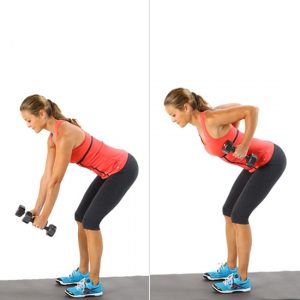 dumbbell bent row