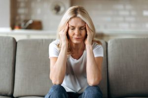 Woman With Jaw Pain And Headache